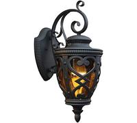 WQHPLMD Antirust Outside Villa Aluminum Garage E27 Light House Waterproof Glass Outdoor Sconce Security Loft Victoria Antique Lantern for Patio Home Room Deco