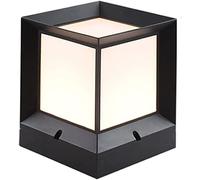 WQHPLMD Black Waterproof Post Light IP65 Decorative Outdoor Lamp - Rustproof & Weather Resistant