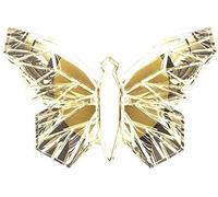 WQHPLMD Butterfly Glass Lampshade for Bedroom, Dining Room and Living Room Decor - Gold LED Postmodern Sconce