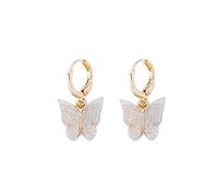 WQHPLMD Butterfly Pendant Earrings For Lady Acrylic Color Butterfly Pendant Earrings Insect Pendant