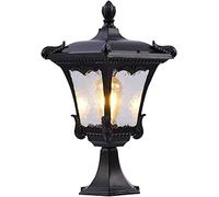 WQHPLMD Die-Cast Aluminum Post Lamp with Waterproof and Weather Resistant for Outdoor Use - Garden, Patio & Yard Lighting