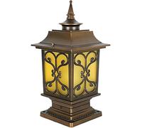 WQHPLMD Die-Cast Aluminum Post Lamp with Waterproof and Weather Resistant for Outdoor Use - Garden, Patio & Yard Lighting