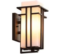 WQHPLMD Elegant Outdoor Porch Lights with IP65 Protection and Seeded Glass Shade - For Bedrooms, Living Rooms & Entrances