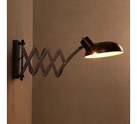 WQHPLMD Extendable Metal Light with Adjustable Arm, Retro Industrial Style Reading Lamp for Living Room and Bedroom