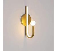WQHPLMD Geometry Nordic Metal Acrylic Wall Light - 12W LED for Bedroom, Corridor, Study, Hotel Room