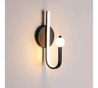 WQHPLMD Geometry Nordic Metal Acrylic Wall Light - 12W LED for Bedroom, Corridor, Study, Hotel Room