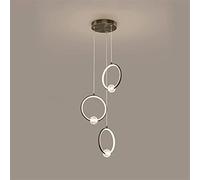 WQHPLMD Gold Minimalist Chandelier Light, 30W LED for Entrance Rooms and Hallways Ceiling