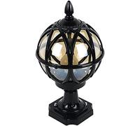 WQHPLMD High-Transmittance Antique Glass Post Cap Light for Outdoor Use - Garden and Patio Decor
