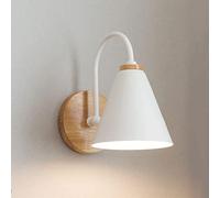 WQHPLMD Japanese Metal Wood Wall Lantern - Indoor Light E27 Wall Sconce for Bedroom, Living Room and Dining Room Decor