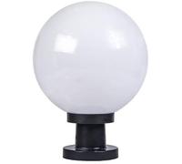 WQHPLMD Lámparas creativas de pilares al aire libre IP55 al aire libre de al aire libre columna de paisaje de globo a prueba de lluvia Luz de linterna acrílica patio Patio Puerta de césped Fixture E27