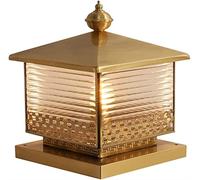 WQHPLMD Luz de Caminito de Metal Corujo con Capa Vidriosa IP54 Inodoro Decorativo Exterior