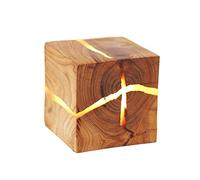 WQHPLMD Luz de Pared con Forma de Bloque de Madera encajado LED G4 para salón y Dormitorio, decoración Interior