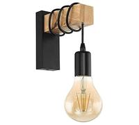 WQHPLMD Luz de Silla de Baño Moderna con Luz Retro Iluminación Wall Metal Y Madera Decorativa Interior Sala De Estar para Escritorio Corredor Restaurante Bar