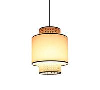 WQHPLMD Machine Chinese Style Chandelier Fabric Restaurant Decorative Lamp Rattan Lamp Japanese Aisle Chandelier Engineering Creative Retro Ceiling e27 Suspended Lighting Fixture