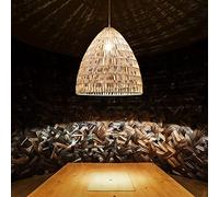 WQHPLMD Machine Japanese Chandelier e27 Lighting Fixture Southeast Asian Pastoral Style Rattan homestay Rattan Creative Hot Pot Restaurant Restaurant Dining Table Chandelier