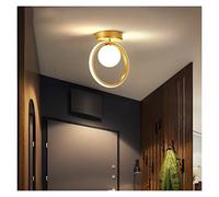 WQHPLMD Machine Nordic Ceiling Lights for Bedroom Glass Shade led Ceiling Lamp Home fixtures Stairs Corridor Lighting 18w