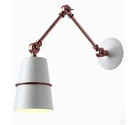 WQHPLMD Metal Foldable Adjustable Arm Wall Light, Soft and Comfortable Reading Lamp for Bedroom Bedside Room Living Room Hallway Kitchen Dining Room