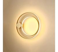 WQHPLMD Mid-Century Circle Nordic Wall Sconce, Minimalist Bedroom Decorative Lighting