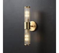 WQHPLMD Minimalist Gold Bathroom Vanity Light - Elegant Glass Sconce for Living Room, Stairs, Hallway