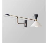 WQHPLMD Nordic Lamp with Pull Switch, White Ceramic Shade for Bedroom and Living Room