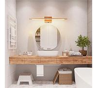 WQHPLMD Nordic Solid Wood Mirror Front LED Lamp - Creative Decorative Wall Lantern with Switch