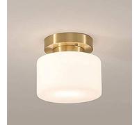WQHPLMD Northern Europe Aisle Lights Chandelier All Bronze Kitchen Small Ceiling Light Cloakroom Entrance Balcony Lights American Corridor Door Lights Ceiling Lamp Creative Glass Hanging Lights