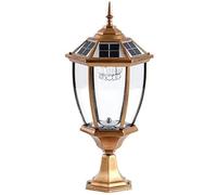 WQHPLMD Outdoor Solar Lamp with Security Lighting - Bronze Fencing Post Light