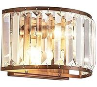 WQHPLMD Pedro de Hierro Forjado Medro de Metal Apliques American Minimalista Cristal Glass Luz de Pared Sala de Estar Corredor Corredor Corredor Lámpara de Linterna de Pared Decorativa Interior y
