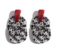 WQHPLMD Pendientes de resina para mujer, moda, boda, estilo bohemio, elegantes, brillantes, acrílicos, personalizados, Navidad