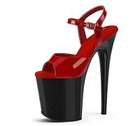 WQHPLMD Plataforma de Mujer Sandalia Sandalias Altas Sandalias Partes de Fiesta de Baile Tacos de Punta Abierta Zapatos de Tobillo de Goma Origen China