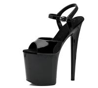 WQHPLMD Plataforma de Mujer Sandalia Sandalias Altas Sandalias Partes de Fiesta de Baile Tacos de Punta Abierta Zapatos de Tobillo de Goma Origen China