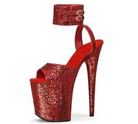 WQHPLMD Platform High-Heels 9 Inches Stilettos Pumps Sandals for Women Comfy Open Toe Heeled Sandal Ankle Heels Summer Dress Shoes Origin China