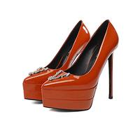 WQHPLMD Platform Stiletto High Heel Pumps Women's Shoes Heels Closed Pointed Toe Heels Casual Pumps Ladies Party Wedding Pumps Shoes Origin China