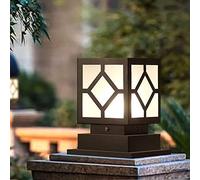 WQHPLMD Post de la lámpara de la lámpara de la Columna al Aire Libre Gate Gate Villa Garden Park Impermeable Garden Garden Villa Decoración Pilar Luz