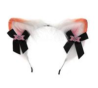 WQHPLMD Punk Anime Hairhoop Plush Ears Headband Costume Halloween Party Headdress Women Anime Expo Headwear