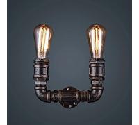 WQHPLMD Retro Steampunk Wall Light - Vintage Industrial Pipe Sconce Lamp for Loft and Bar Lighting