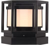 WQHPLMD Stainless Steel Black Solar Post Light - Outdoor Garden Decorative Illumination