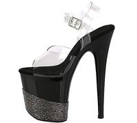WQHPLMD Stiletto Platform for Women Open Toe Heeled Dressy Pumps Sandals Ankle Strap Party Wedding Pumps Shoes Origin China