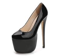WQHPLMD Tacones de Plataforma de Stiletto para Mujeres Tacones Cerrados de los pies Cerrados Sandalias Sandalias de Bombas de Boda de 7 Pulgadas Zapatos Origen China