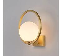 WQHPLMD Vintage Postmodern Copper Wall Sconces - Elegant Light Fixture for Bedroom, Living Room & More