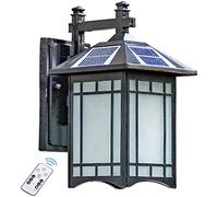 WQHPLMD Waterproof Solar LED Wall Light for Outdoor Living Room, Bedroom & Entrance - White and Warm Color Options