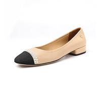 WQHPLMD Women’s Low Block Closed Toe Dress Pumps Shoes Pointed Toe, Wedding Pump Shoes for Casual, Work, Party Origin China