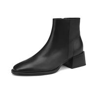 WQHPLMD Women's Boots Round Toe Mid Heel Flat Boots Autumn and Winter Velvet Thick Heel Boots Side Zip Closure Suitable for Traveling and Shopping