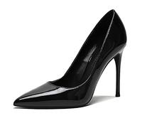 WQHPLMD Women's Classic High Heel Dress Pointed Toe Pumps Shoes 10cm Slip-on High Stiletto Heels Closed Toe Pumps Shoes Dress Party Shoes Origin China