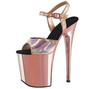 WQHPLMD Women's Open Toe High Platform Dress Sandals Stiletto Heel Ankle Strap Summer Heeled Party Pumps Dress Shoes Origin China