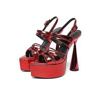 WQHPLMD Women's Platform Stiletto High Heel Pumps Shoes Party Wedding Pumps Shoes Closed Pointed Toe Heels Casual Pumps Ladies Origin China