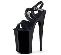 WQHPLMD Women's Platform Stilettos High Heel Sandals Ankle Strap Open Toe Heeled Shoes for Wedding Party Evening Origin China