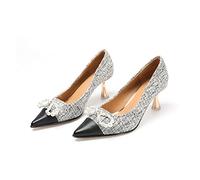 WQHPLMD Women's Pointed Stiletto Pump, High Heel Shoes Pointed, Closed Toe Slip On Dress Pumps Wedding Party Shoes Origin China