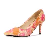 WQHPLMD Women's Pumps Color Pointy Slip On Stiletto Shoes Shallow Mouth Closed Toe High Heel Sandals Shoe Suitable for Dinner Dress Casual Career