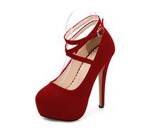 WQHPLMD Women's Pumps Platform Buckle Slip On Stiletto Shoes Shallow Mouth High Heel Color Block Professional Shoe Suitable for Night Banquet Etiquette Models Catwalk